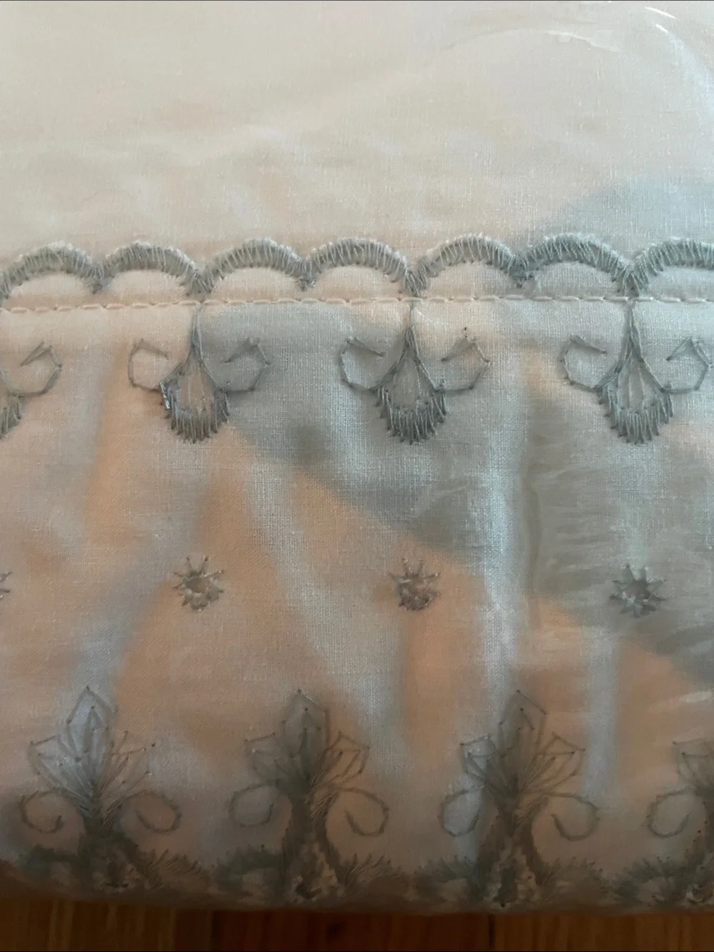 NWT MARTEX Danielle Lace Sage. 1996-1998. Full Sheet Set.  Vintage.